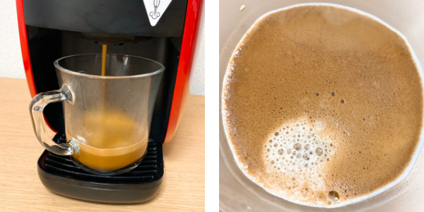 ネスカフェバリスタの使い方：ブラックコーヒーを淹れる